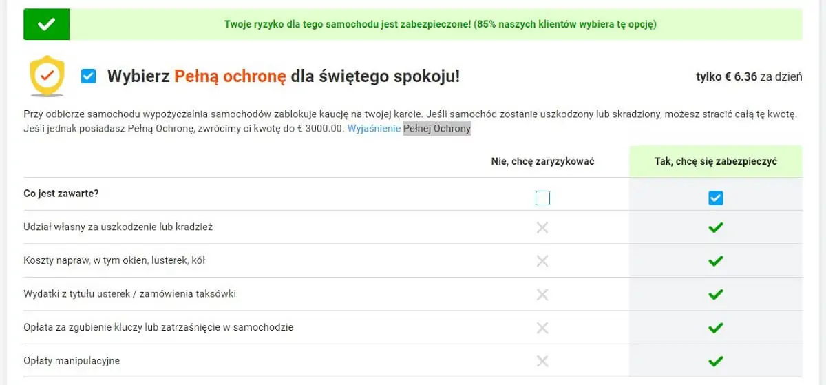 Pełna ochrona na Discovercars