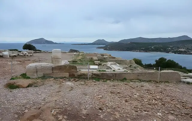 Ruiny miasta na przylądku Sounion