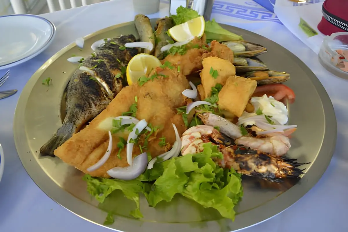 Owoce morza w restauracji w Faliraki na wyspie Rodos