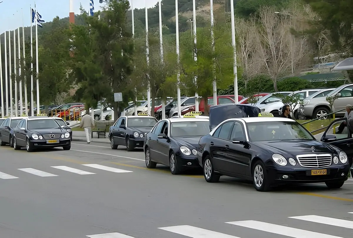 Taksówki na wyspie Rodos
