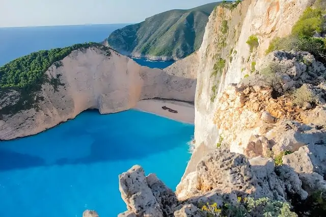 Plaża Nawajo na wyspie Zakynthos