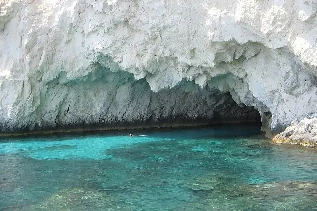 Jaskinie Keri na wyspie Zakynthos