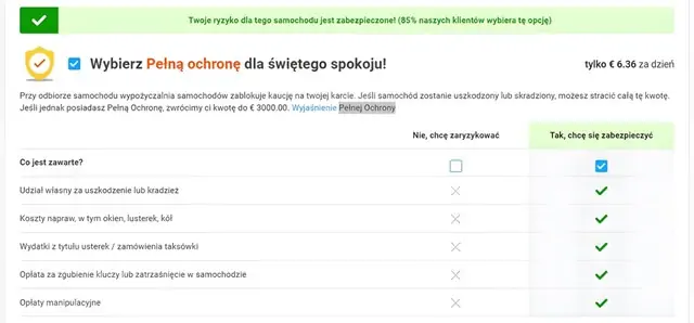 Pełne ubezpieczenie na Discovercars