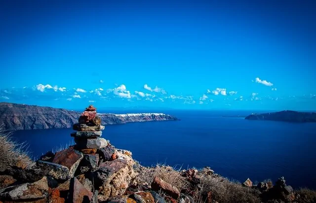 Szczyt skały Skaros