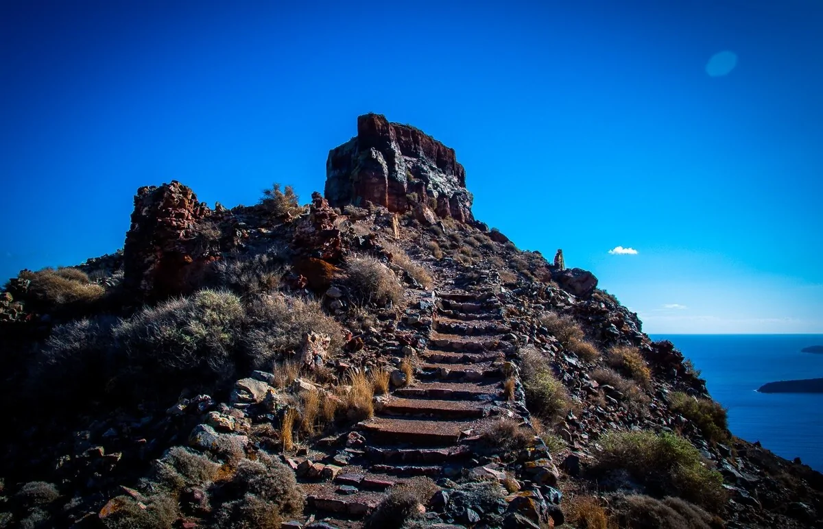 Skała Skaros, Santorini
