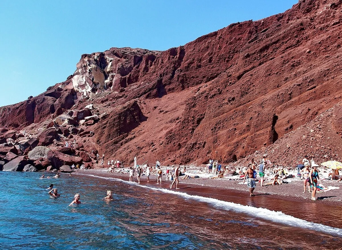 Czerwona plaża, Santorini