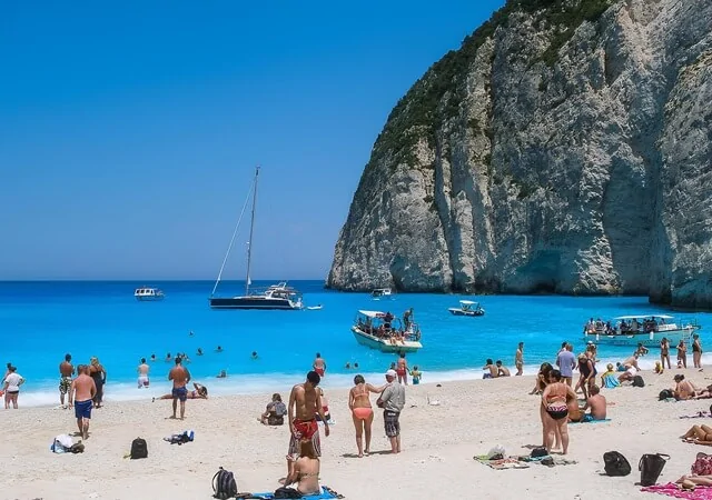 Plaża w zatoce Navagio